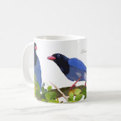 台湾オオカケス -- 鳥 コーヒーマグカップ (正面左)