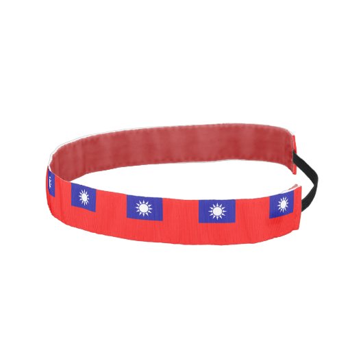 台湾スリップまたは滑ること国旗を持つノンヘッドバンド アスレチックヘッドバンド (右)