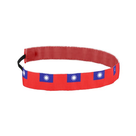 台湾スリップまたは滑ること国旗を持つノンヘッドバンド アスレチックヘッドバンド (左)