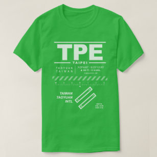 台湾タオユワンの国際空港TPEのTシャツ Tシャツ