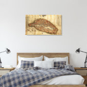 台湾パノラママップ台湾 キャンバスプリント (インサイチュ (寝室))