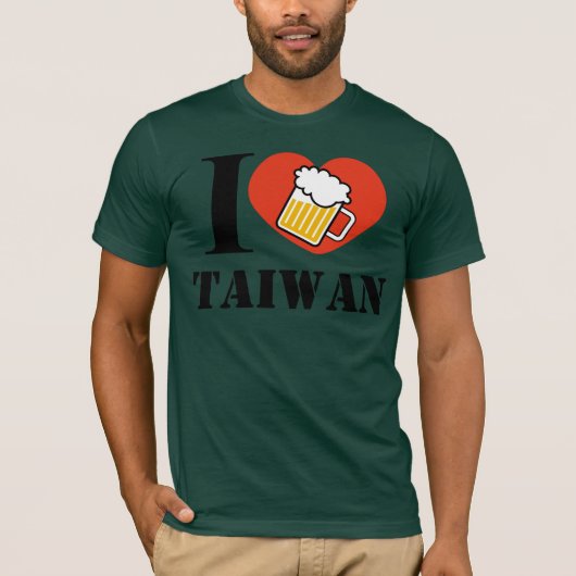 台湾ビールが大好きです Tシャツ (正面)