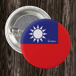 台湾ボタン愛国台湾国旗のファッション 缶バッジ<br><div class="desc">ボタン：台湾と台湾国旗 – 私の国、旅行、休日、国民の愛国者/スポーツファンを愛する</div>