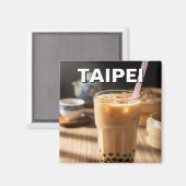 台湾ボバブルティー マグネット (正面/裏面)