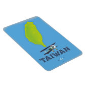 台湾ヴィンテージの地図 マグネット (右側)