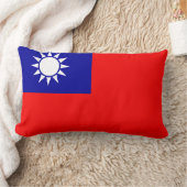 台湾中国の国旗の枕 ランバークッション (ブランケット)