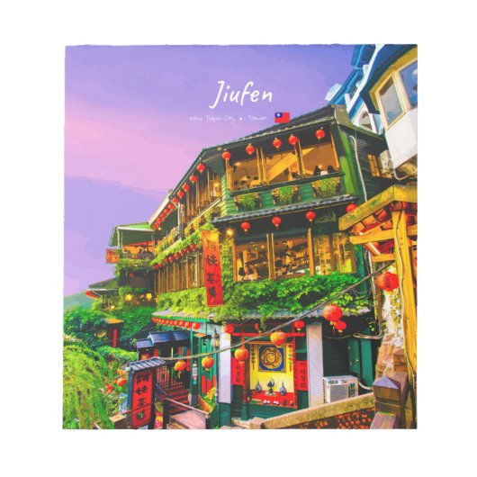 台湾九份の古き茶屋 ノートパッド (正面)