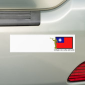 台湾台中市の代表団LDS CTR バンパーステッカー (車上)