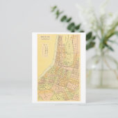 台湾台北のビンテージ地図 ポストカード (スタンド正面)