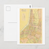 台湾台北のビンテージ地図 ポストカード (正面/裏面)