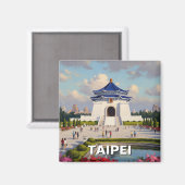 台湾台北の中正紀念堂 マグネット (正面/裏面)