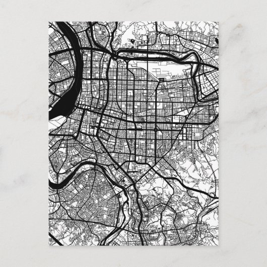 台湾台北市地図 ポストカード (正面)