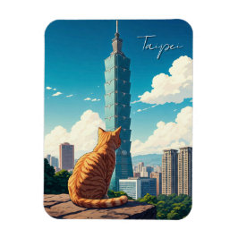 台湾台北101の猫 マグネット