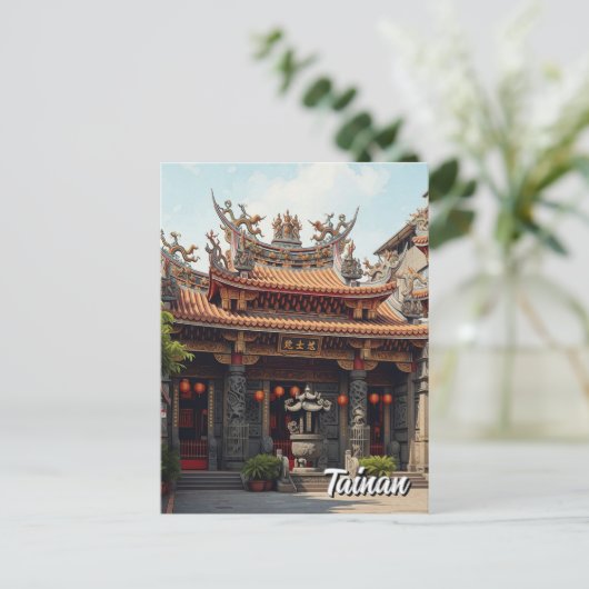 台湾台南寺旅行 ポストカード (スタンド正面)