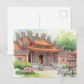台湾台南寺院の旅 ポストカード (正面/裏面)