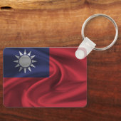 台湾国旗のキーチェーン キーホルダー (正面)