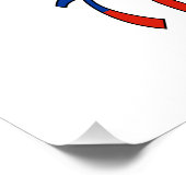 台湾国旗のブラックパーソナライゼーション ポスター (コーナー)