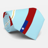 台湾国旗の紋章のネックタイ ネクタイ (ロール)