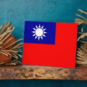 台湾国旗の額 フォトプラーク (側面)