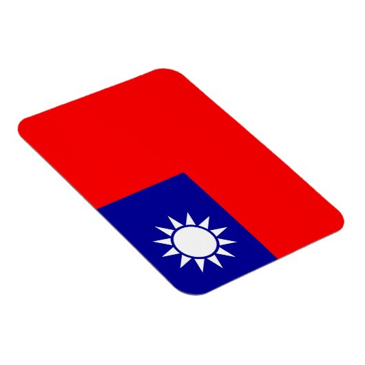 台湾国旗を持つ愛国的柔軟磁石 マグネット (右側)