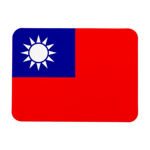 台湾国旗を持つ愛国的柔軟磁石 マグネット