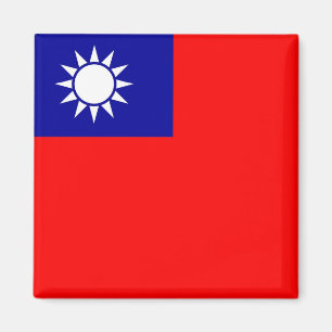 台湾国旗を掲げた磁石 マグネット