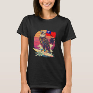 台湾国旗イーグルサーフィン台湾ルーツタイワンズ Tシャツ