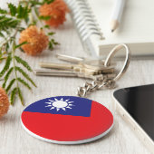 台湾国旗 キーホルダー (側面)