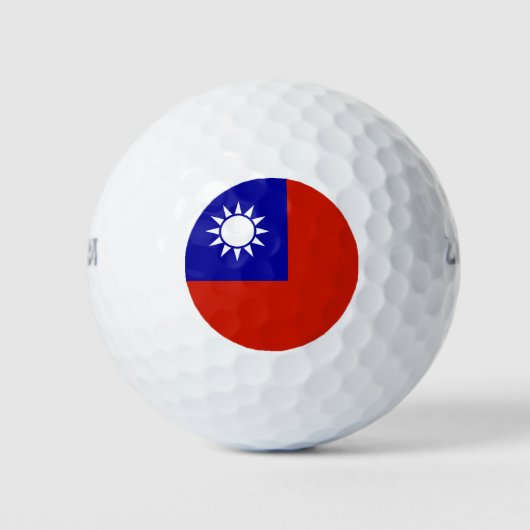 台湾国旗 ゴルフボール (正面)