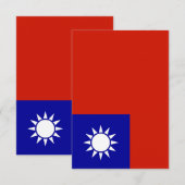 台湾国旗 サンキューカード (正面/裏面)