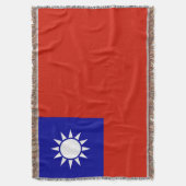 台湾国旗 スローブランケット (正面縦)