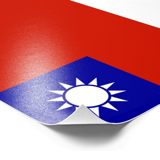 台湾国旗 フォトプリント            (角)