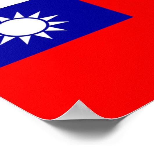 台湾国旗 ポスター (角)