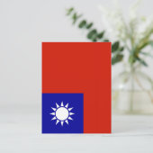 台湾国旗 ポストカード (スタンド正面)