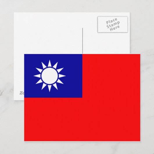台湾国旗 ポストカード (正面/裏面)