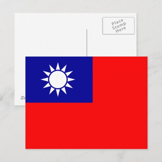 台湾国旗 ポストカード (正面/裏面)