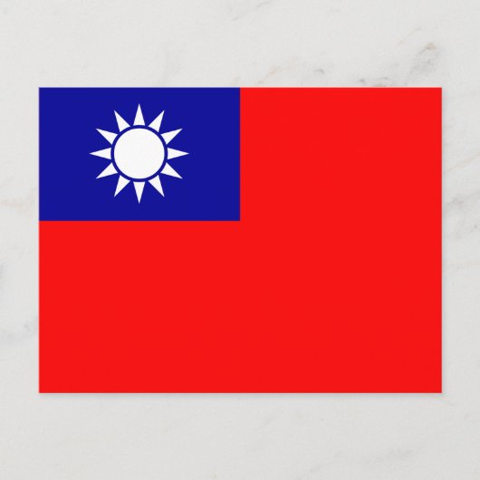 台湾国旗 ポストカード (正面)