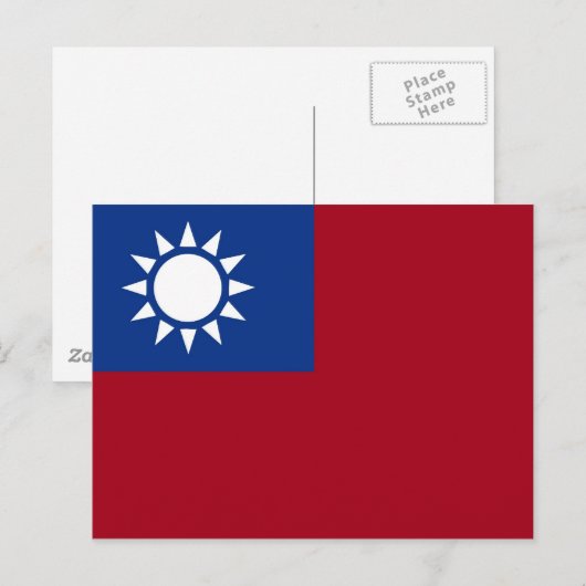 台湾国旗 ポストカード (正面/裏面)