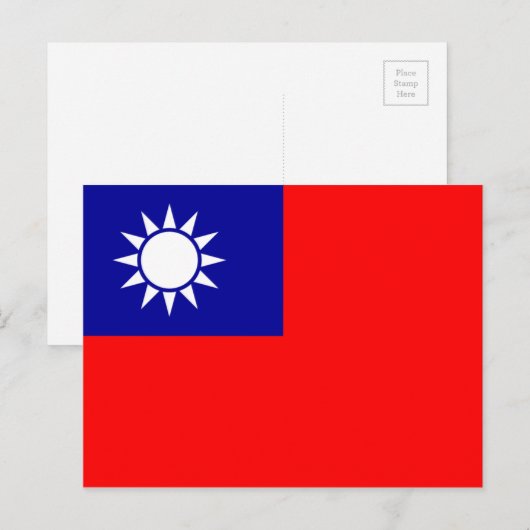 台湾国旗 ポストカード (正面/裏面)