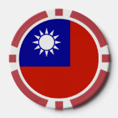台湾国旗 ポーカーチップ (正面)