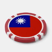 台湾国旗 ポーカーチップ (シングル)