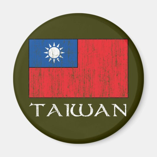 台湾国旗 マグネット (正面)