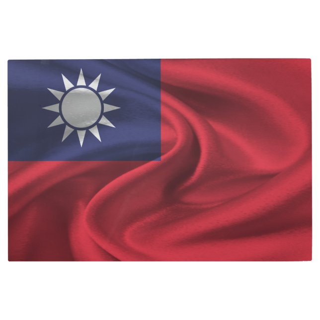 台湾国旗 メタルプリント (正面)