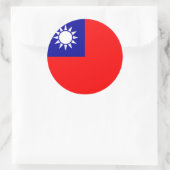 台湾国旗 ラウンドシール (バッグ)