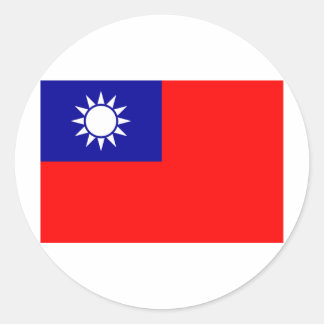 台湾国旗 ラウンドシール