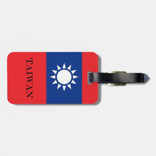 台湾国旗 ラゲッジタグ (裏面横)