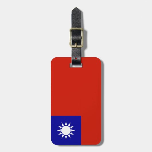 台湾国旗 ラゲッジタグ (正面縦)
