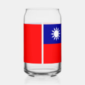 台湾国旗:台北中国中国の共和国 ガラス缶 (左)