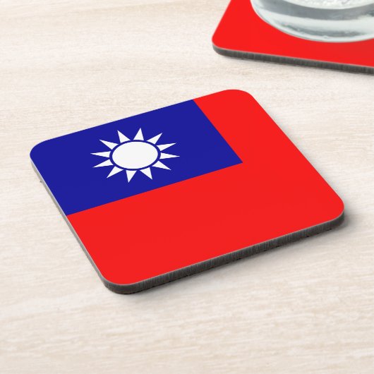 台湾国旗：台北中国中国の共和国 コースター (左側)