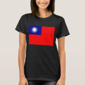 台湾国旗：台北中国中国の共和国 Tシャツ (正面)
